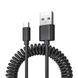 Кабель Baseus Elastic Data Cable USB to Lightning 1.6m - Black (CALIGHTNG-EL01), ціна | Фото 4