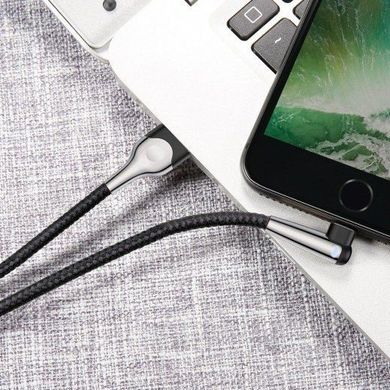 Кабель Baseus Sharp-bird Mobile Game USB to Lightning Cable 1m - Silver (CALMVP-D01), ціна | Фото