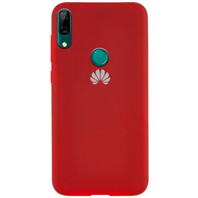 Чехол Silicone Cover Full Protective (AA) для Huawei P Smart Z - Красный / Dark Red, цена | Фото