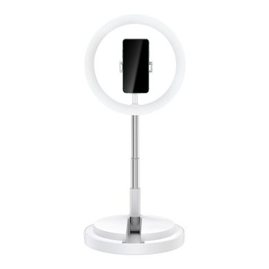 Портативний чохол для смартфона кільцева LED-лампа для блогерів USAMS (168cm) - White (US-ZB120), ціна | Фото