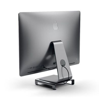 Хаб Satechi Aluminum Monitor Stand Hub Space Gray for iMac (ST-AMSHM), цена | Фото