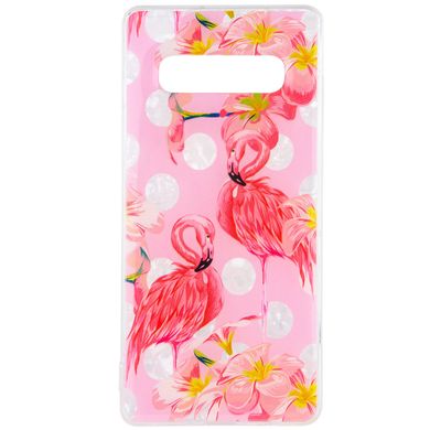 Накладка Glue Case Фламинго для Samsung Galaxy S10+ - Зелений, ціна | Фото