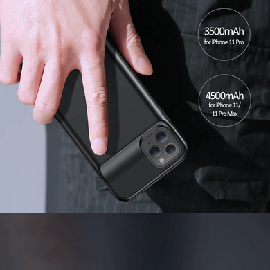 Чехол-аккумулятор USAMS Battery Case для iPhone 11 Pro Max US-CD112 |4500mAh| - Black, цена | Фото