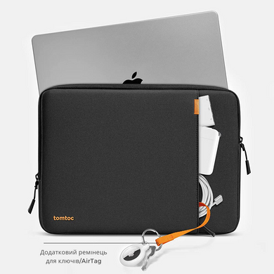 Противоударный чехол на молнии Tomtoc 360° Sleeve for MacBook Pro 16 (2019) / Pro 16 (2021) M1 / Pro 15 (2016-2019) / Pro Retina 15 (2012-2015) - Gray, цена | Фото