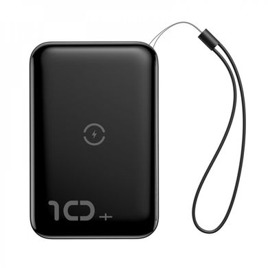 PowerBank Wireless Charger Baseus Mini S Bracket 10000mAh 18W - Black (PPXFF10W-01), ціна | Фото