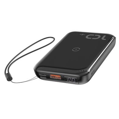 PowerBank Wireless Charger Baseus Mini S Bracket 10000mAh 18W - Black (PPXFF10W-01), цена | Фото