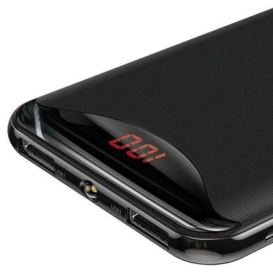 Портативна батарея Baseus Gentleman Digital Display 10000 mAh - Black, ціна | Фото