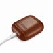 Чохол iCarer Vintage Leather Airpods Protective Case with LED Indicator Hole - Brown, ціна | Фото 5