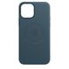 Чехол MIC Leather Case for iPhone 12/12 Pro (с MagSafe) - Black, цена | Фото 3
