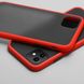 Матовий протиударний чохол MIC Matte Color Case for iPhone Xr - Red/black, ціна | Фото 2