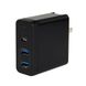 Зарядное устройство JINYA 60W USB-C Wall Charger Travel Plugs (Type-C PD Port / 2xUSB-A 15W) - Black (JA5012), цена | Фото 4
