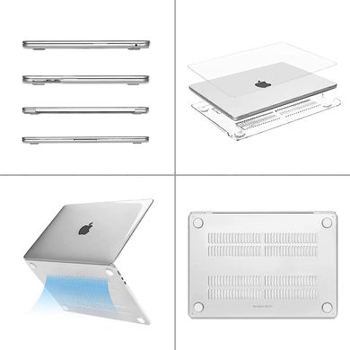 Пластиковий глянцевий чохол-накладка STR Crystal PC Hard Case for MacBook Air 15 (2023-2024) М2/М3 - Прозорий