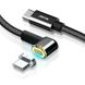 Кабель JINYA Type-C 87W Magnet Cable for MacBook Charge (2 m) - Black (JA5007), цена | Фото 3