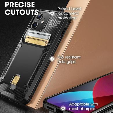 Протиударний чохол SUPCASE UB Vault Series Case for iPhone 12 / 12 Pro 6.1 - Black, ціна | Фото