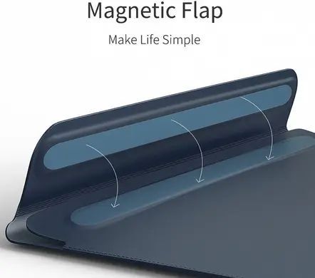Кожаный чехол-папка WIWU Skin Pro 2 for MacBook Air 15 (2023-2024) М2/М3 - Blue