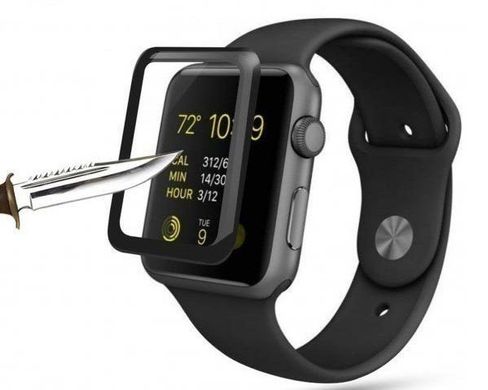 Захисне скло STR Tempered 4D Glass for Apple Watch 1-3 Series - 42 mm, ціна | Фото