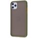 Матовый противоударный чехол MIC Matte Color Case for iPhone 12/12 Pro - Dark green/orange, цена | Фото 1