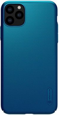 Матовый чехол-накладка Nillkin Super Frosted Shield Case for iPhone 11 Pro - Peacock Blue, цена | Фото