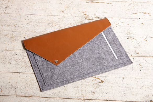 Чехол-конверт Gmakin для MacBook 12 - Brown (GM12-12), цена | Фото