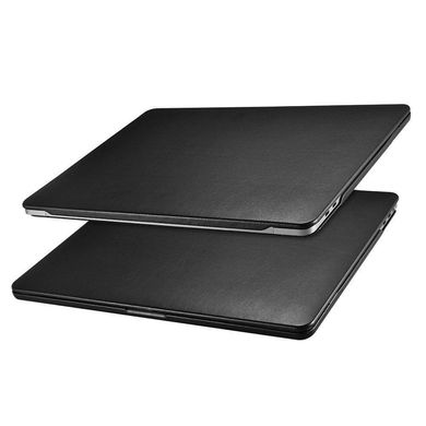 Шкіряний чохол-накладка iCarer Microfiber Slim Series for MacBook Air 13.6 (2022-2024) M2/М3 - Black, ціна | Фото