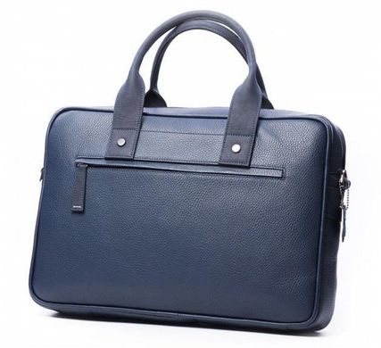 Кожаная сумка Dublon Forint Classic 13-14" Blue (1474), цена | Фото