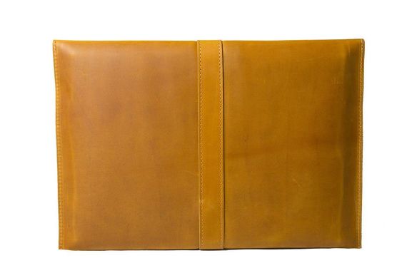 Шкіряний чохол Handmade Sleeve для MacBook 12/Air/Pro/Pro 2016 - жовтий (03014), ціна | Фото