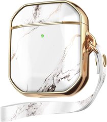 Чохол GVIEWIN for AirPods 1/2 - White/Gold, ціна | Фото
