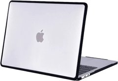 Пластиковая накладка c силиконовым бампером STR Dual Color Hard Case for MacBook Air 15 (2023) - White/Black