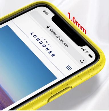 Екологічний чохол MIC Eco-friendly Case для iPhone XS Max - Yellow, ціна | Фото
