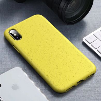 Экологичный чехол MIC Eco-friendly Case для iPhone XS Max - Yellow, цена | Фото