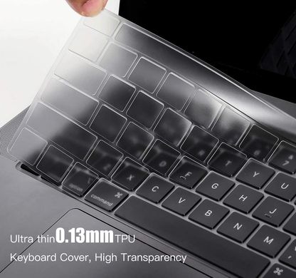 Накладка на клавіатуру STR для MacBook Pro 13 (2020) / Pro 16 (2019) - Прозора US, ціна | Фото