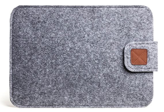 Войлочный чехол-конверт Gmakin для MacBook Pro Retina 15 (2012-2015) / Pro 15 (2016-2019) / Pro 16 (2019) / Pro 16 (2021) M1 - Black (GM56-15), цена | Фото