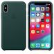 Чехол MIC Leather Case for iPhone X/Xs - Forest Green, цена | Фото 3