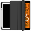Чехол-книжка с держателем для стилуса STR Trifold Pencil Holder Case PU Leather for iPad 10.2 (2019/2020/2021) - Black