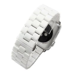 Керамический ремешок STR 3-Bead Ceramic Band for Apple Watch 38/40/41 mm (Series SE/7/6/5/4/3/2/1) - White, цена | Фото
