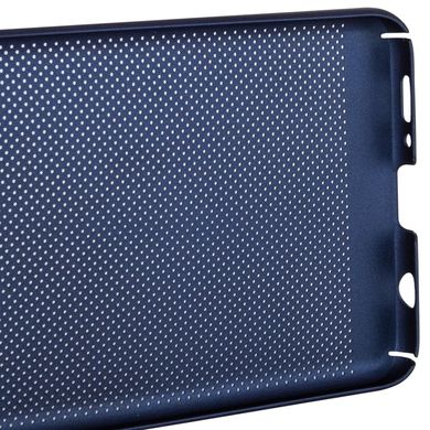 Ультратонкий дышащий чехол Grid case для Samsung Galaxy S10+ - Темно-синий, цена | Фото