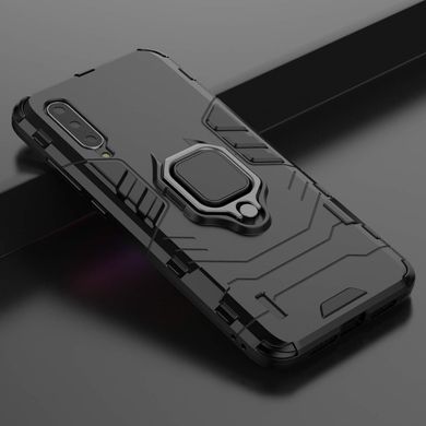 Ударопрочный чехол Transformer Ring под магнитный держатель для Xiaomi Mi CC9 / Mi 9 Lite - Черный / Soul Black, цена | Фото