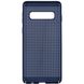 Ультратонкий дышащий чехол Grid case для Samsung Galaxy S10+ - Темно-синий, цена | Фото 2