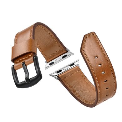 Ремешок JINYA Classic Leather Band for Apple Watch 38/40/41 mm (Series SE/7/6/5/4/3/2/1) - Brown (JA4116), цена | Фото