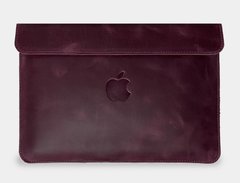 Кожаный чехол ручной работы INCARNE KLOUZ для MacBook Air 15 (2023-2024) М2/М3 - Бордо