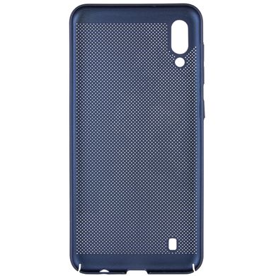 Ультратонкий дышащий чехол Grid case для Samsung Galaxy M10 - Темно-синий, цена | Фото
