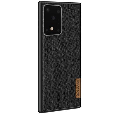 Накладка G-Case Textiles Dark series для Samsung Galaxy S20 Ultra - Чорний, ціна | Фото