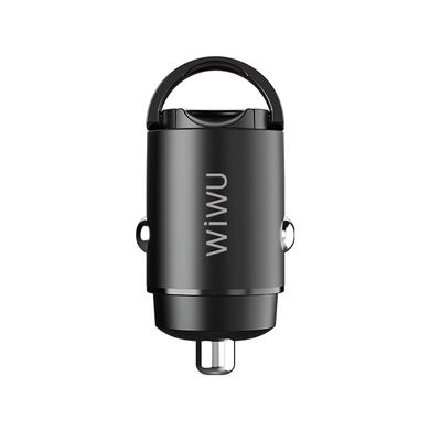 Автомобильная зарядка WIWU Mini Car Charger PC301 (USB-A QC 4.0 / 30W / 5A) - Black, цена | Фото
