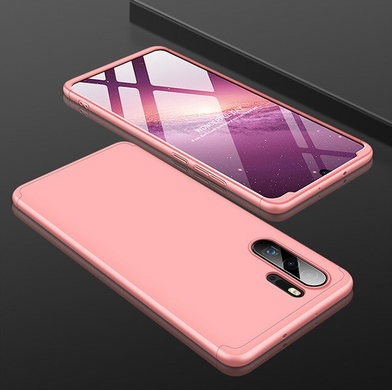 Накладка GKK LikGus 360 градусів для Huawei P30 Pro - Рожевий / Rose Gold, ціна | Фото
