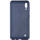 Ультратонкий дышащий чехол Grid case для Samsung Galaxy M10 - Темно-синий, цена | Фото 2