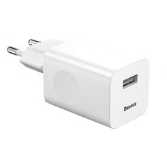 Зарядний пристрій Baseus Charging Quick Charger EU White (CCALL-BX02), ціна | Фото