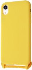 Чохол з ремінцем MIC Lanyard Case (TPU) iPhone Xr - Yellow, ціна | Фото