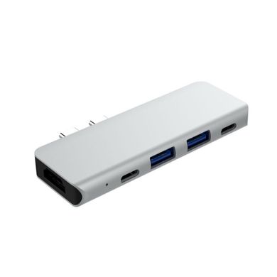 Перехідник для MacBook ZAMAX 5in1 (2xPD/2xUSB/4K HDMI) - Gray, ціна | Фото