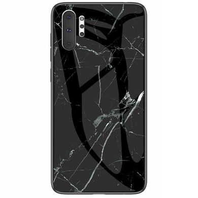 TPU+Glass чохол Luxury Marble для Samsung Galaxy Note 10 Plus - Чорний, ціна | Фото