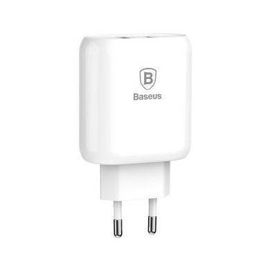Зарядное устройство Baseus Bojure Series Quick Charge Type-C PD+U with Type-C to Lightning PD cable set EU 32W - White (TZTUN-BJ02), цена | Фото